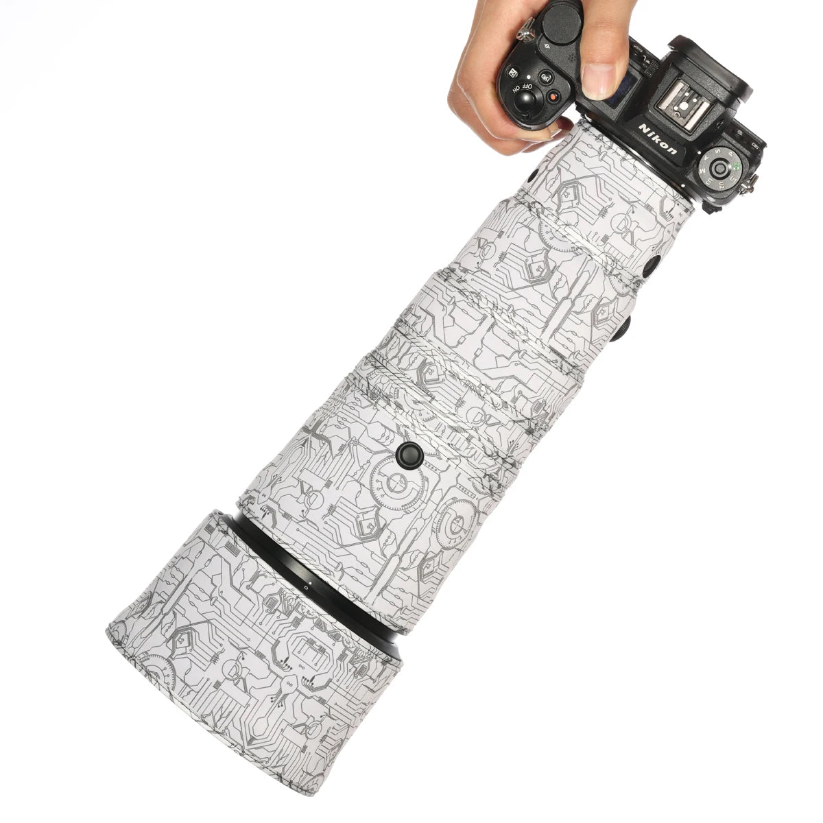 CHASING BIRDS camouflage lens coat for Nikon Z 180-600 mm F 5.6-6.3 VR waterproof and rainproof lens protective cover NIKKOR