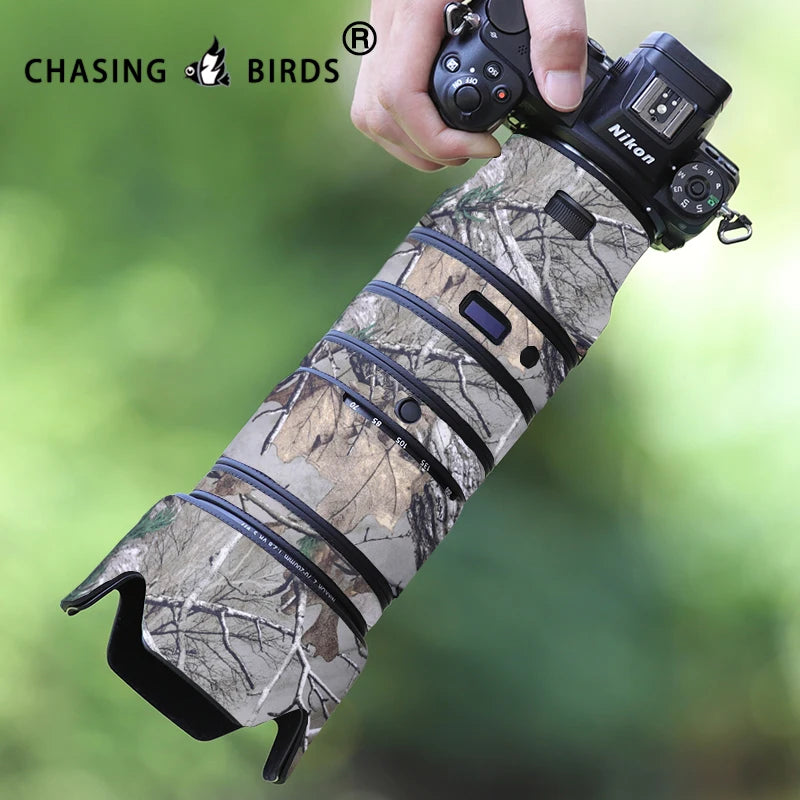 CHASING BIRDS camouflage lens coat for NIKON Z 70-200mm F2.8 VR S waterproof and rainproof protective cover z 70200 lens cover