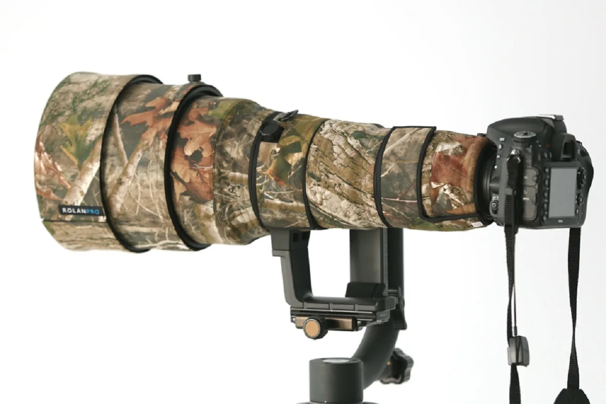 ROLANPRO Lens Camouflage Camera Coat Rain Cover for Nikon AF-S 400mm F2.8G ED VR Lens Protective Case Guns Sleeve