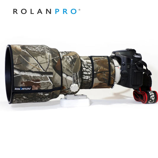 ROLANPRO Lens Camouflage Coat for Canon EF 200mm F/1.8 L USM Lens Protection Cover Canon 200mm f1.8 Cover DSLR Lens Bag