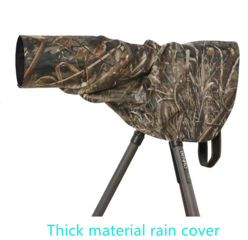 ROLANPRO Camera Lens Coat Camouflage Rain Cover For Nikon AF-S 200-500mm F5.6E ED VR Protective Case Guns Sleeve Lens's Hood Cap