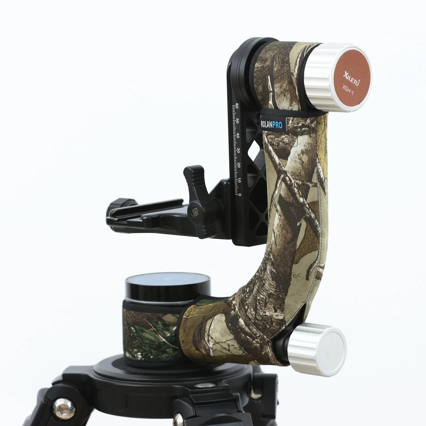 ROLANPRO Tripod Head Camouflage Sleeve/Protective Case for XILETU XGH-1 Gimbal Head Telephoto (Not Including Gimbal Head)