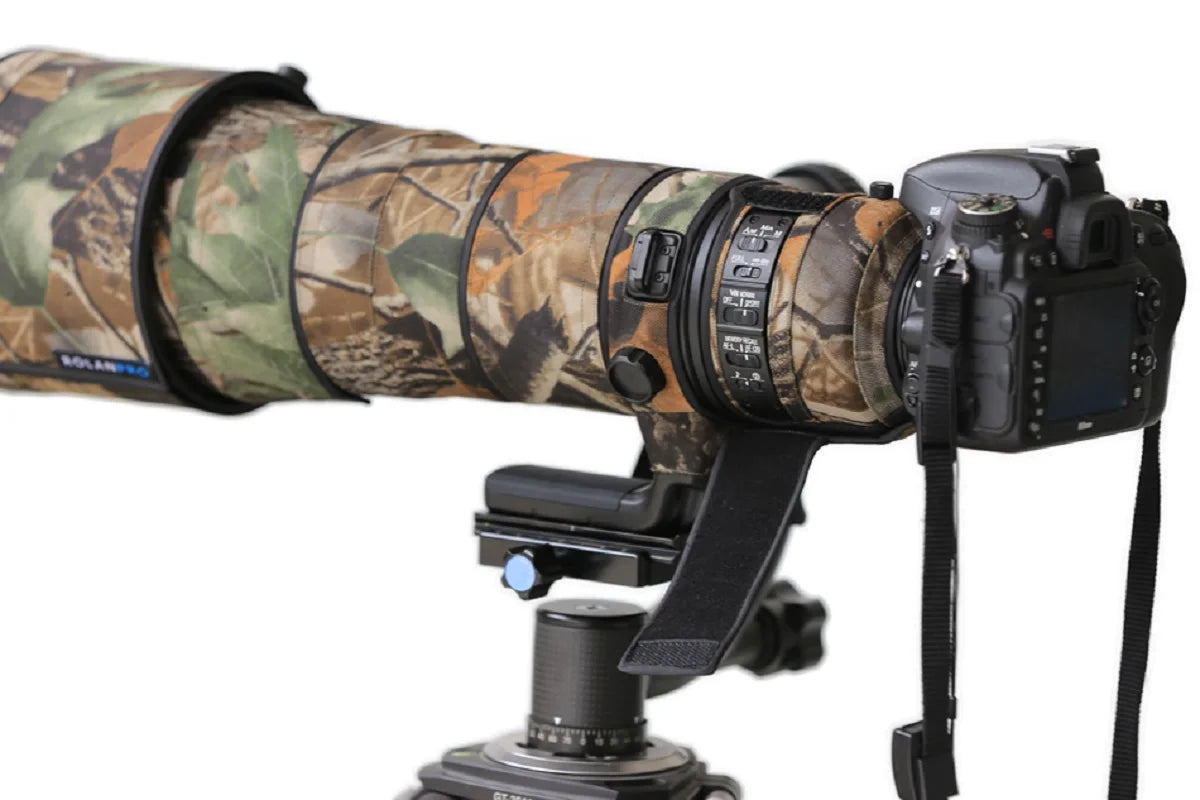 ROLANPRO Waterproof Lens Coat for Nikon AF-S 180-400mm F/4E TC1.4 FL ED VR Camouflage Lens Cover Guns Case Protective Seelve Cas