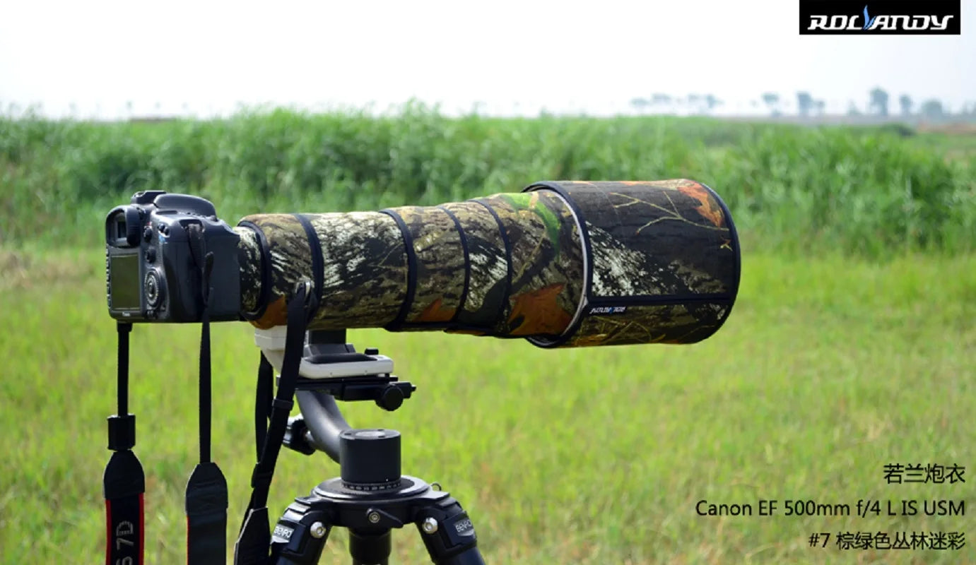 ROLANPRO Waterproof Lens Coat for Canon EF 500mm f/4 L IS USM Camouflage Lens Cover Lens Protective Sleeve Lenses & Accessories