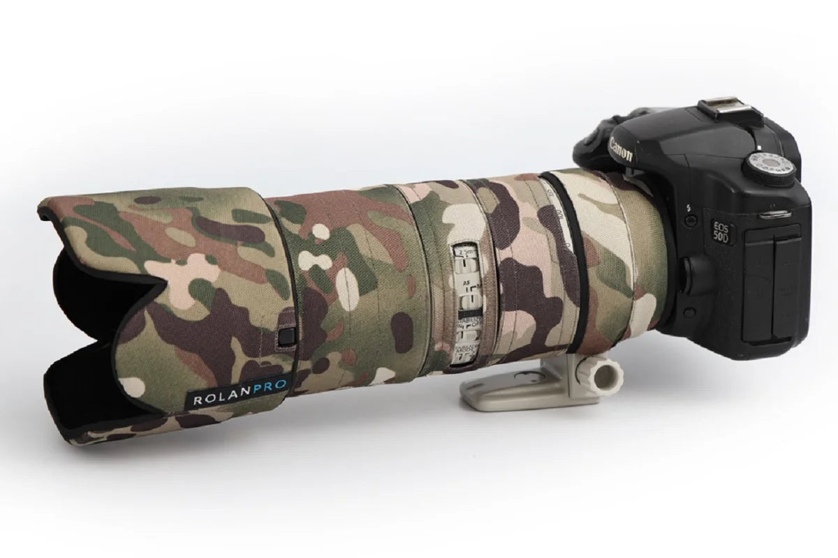 ROLANPRO Waterproof Lens Camouflage Coat Rain Cover for Canon EF 70-200mm F2.8 L IS USM lens Sleeve Guns Case