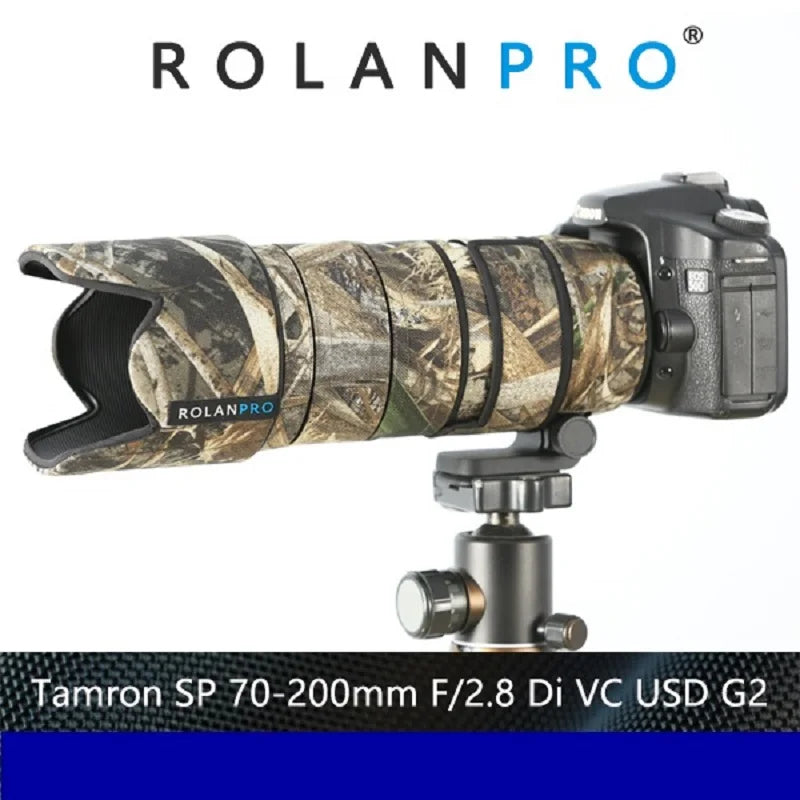 ROLANPRO Lens Coat for Tamron SP 70-200mm F/2.8 DI VC USD G2(A025) Camouflage Lens Protective Sleeve Lens Cover Guns Case