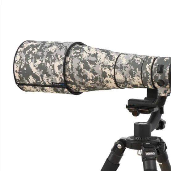 ROLANPRO Waterproof Lens Coat for Nikkor Nikon AF-S VR 200-400mm f/4G ED VR Camouflage Lens Cover Lens Protective Sleeve Case