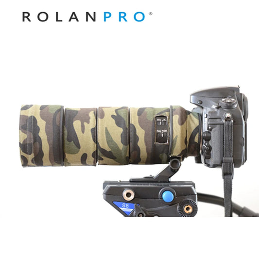 ROLANPRO Waterproof Lens Cover for Nikon AF-S 300mm F/4D ED Camouflage Coat lens Sleeve Guns Case DSLR