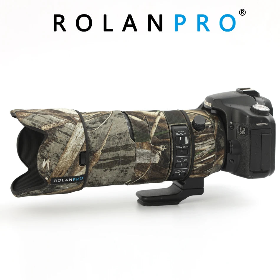 ROLANPRO Lens Coat Camouflage Rain Cover For SIGMA 70-200mm F2.8 Sport Lens Protective Case Nylon Waterproof Guns Sleeve
