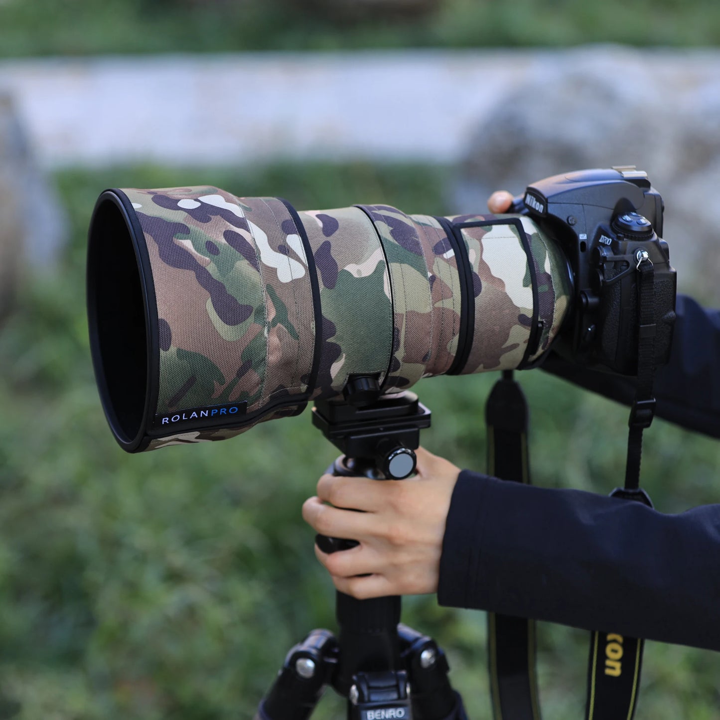 ROLANPRO Waterproof Lens Coat for Nikon AF-S 200mm f/2G ED VR I and II Generations Lens Protective Sleeve Guns Case Lens Cover