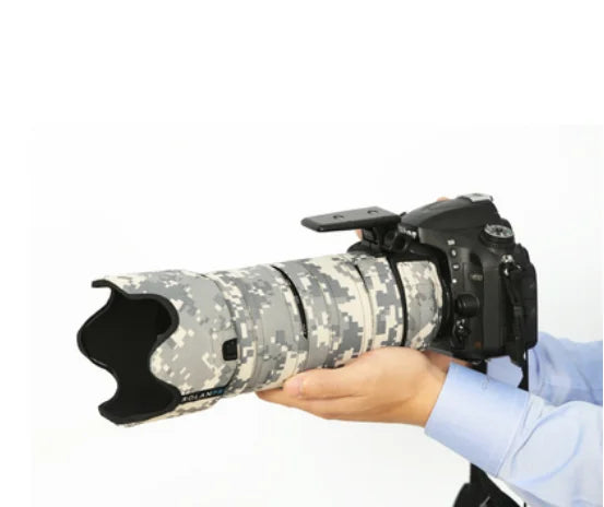 ROLANPRO Lens Coat for Tamron SP 70-200mm F/2.8 DI VC USD G2(A025) Camouflage Lens Protective Sleeve Lens Cover Guns Case
