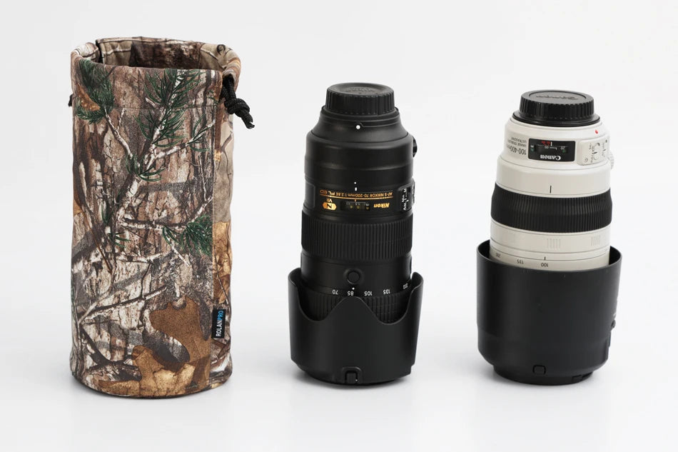 ROLANPRO Lens Bag Storage Bag Liner Bag For Canon Nikon Sony Sigma Tamron Olympus Fujifilm Lens DSLR Camera Lens