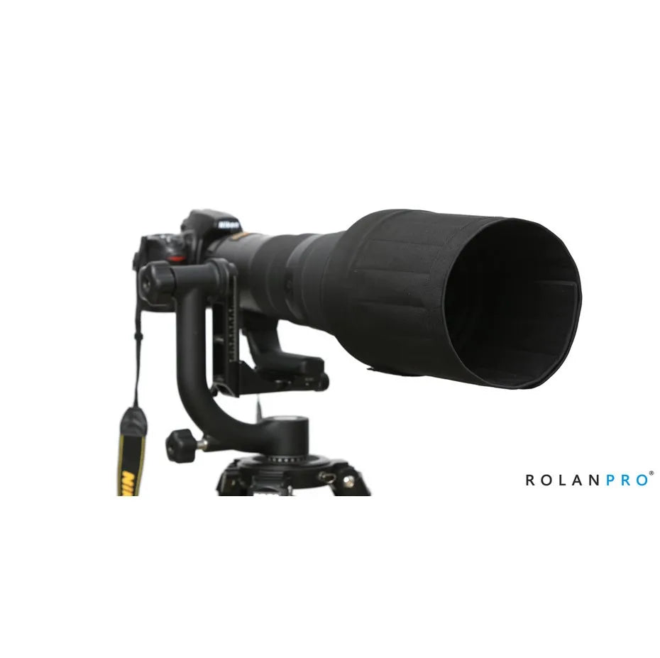 ROLANPRO Lens Hood for Nikon AF-S 500mm F5.6E PF ED VR Lens Folding Hood Light Weight Foldable Wear-resistant For Nikon camera
