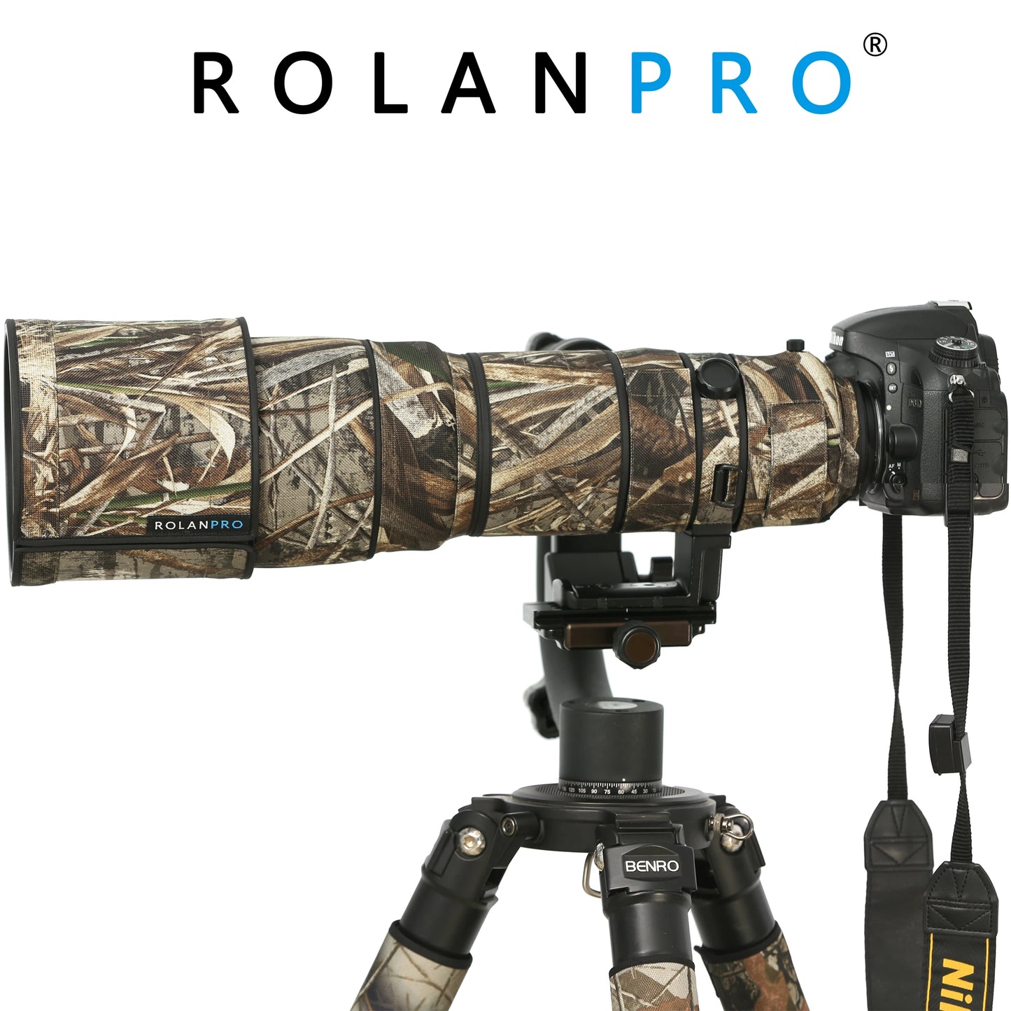 ROLANPRO Waterproof Lens Coat for Nikkor Nikon AF-S VR 200-400mm f/4G ED VR Camouflage Lens Cover Lens Protective Sleeve Case