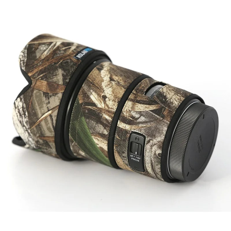 ROLANPRO Lens Coat for SIGMA 50mm F1.4 DG ART Camouflage Rain Cover Lens Protective Sleeve Guns Case Photography Clothing