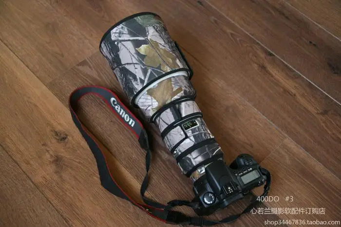 ROLANPRO Lens Coat for Canon EF 400mm f/4 DO IS USM Camouflage Lens Clothing Rain Cover Lens SLR Guns Case Sleeve