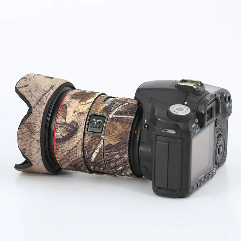 ROLANPRO Lens Coat for Canon EF 24-70mm F/2.8L II USM Camouflage Rain Cover Lens Protective Sleeve Guns Cloth Photography Case