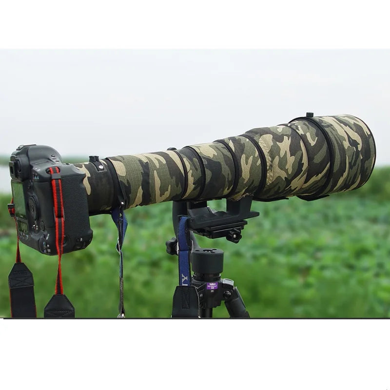 ROLANPRO Camouflage Lens Coat for Sigma APO 300-800mm f/5.6 EX DG HSM Lens Protective Sleeve DSLR Bag Sigma 300 800m Guns Case