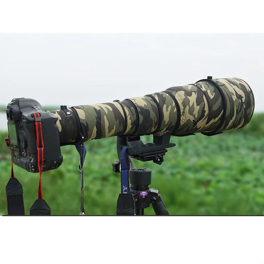 ROLANPRO Camouflage Lens Coat for Sigma APO 300-800mm f/5.6 EX DG HSM Lens Protective Sleeve DSLR Bag Sigma 300 800m Guns Case