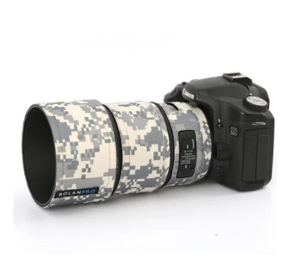 ROLANPRO Lens Coat for SIGMA 135mm F1.8 DG ART Camouflage Rain Cover Lens Protective Sleeve Guns Case Photography Clothing