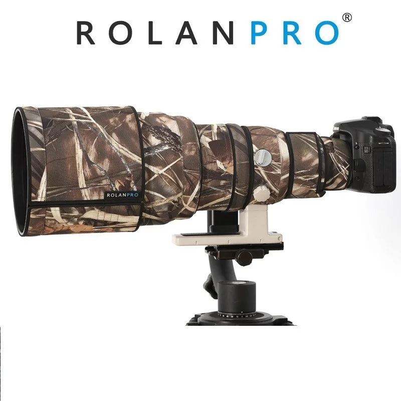 ROLANPRO Camouflage Lens Coat for Canon EF 400mm F/2.8 L USM Without Image Stabilization I Generation DSLR Camera Bag