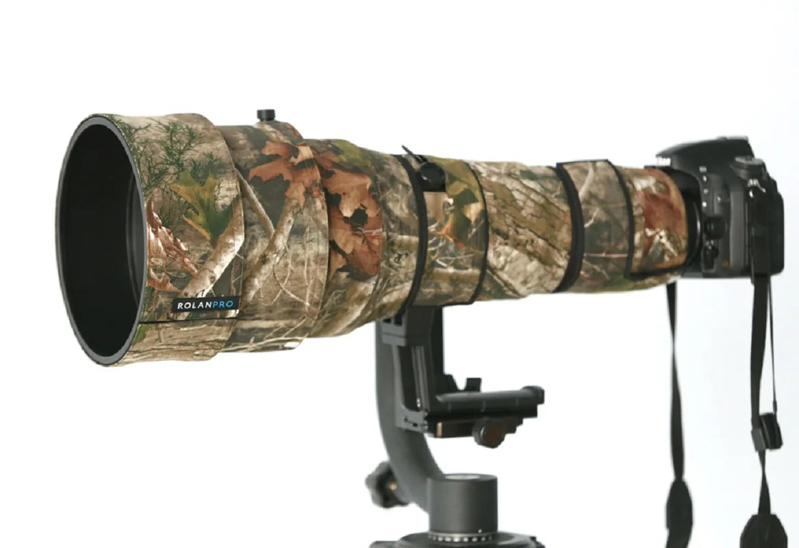 ROLANPRO Lens Camouflage Camera Coat Rain Cover for Nikon AF-S 400mm F2.8G ED VR Lens Protective Case Guns Sleeve