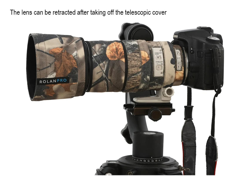 ROLANPRO Lens Camouflage Coat for Canon EF 100-400mm f4.5-5.6 L IS USM Lens Protective Sleeve canon 100400mm Cover Guns Case