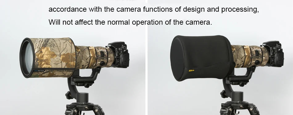 ROLANPRO Waterproof Lens Coat for Nikon AF-S 500mm F/4E FL ED VR Lens Protective Sleeve Guns Case Canon 500mm f4e DSRL FOTO Bag