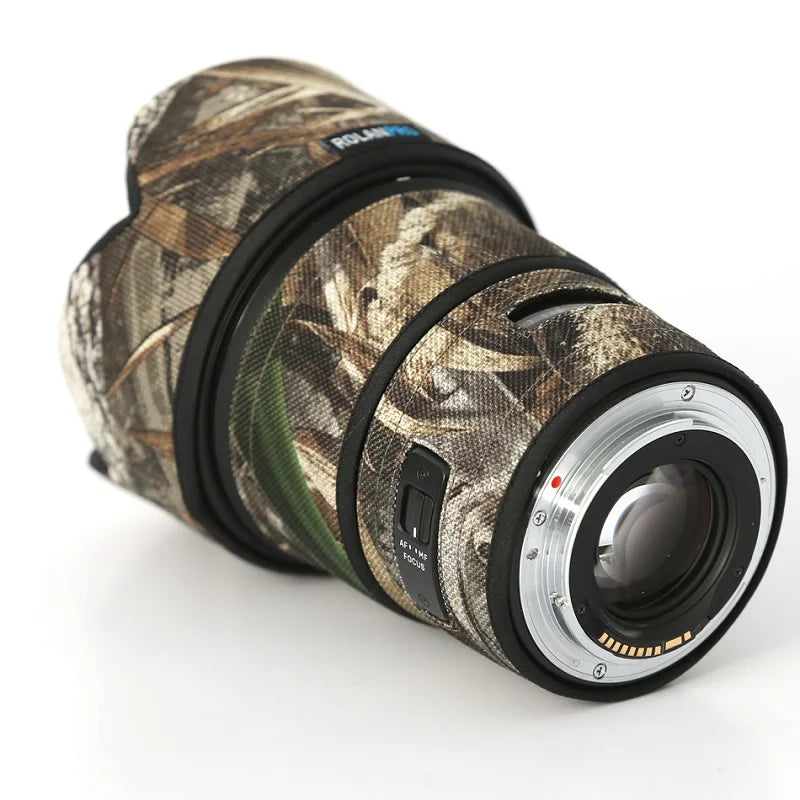 ROLANPRO Lens Coat for SIGMA 50mm F1.4 DG ART Camouflage Rain Cover Lens Protective Sleeve Guns Case Photography Clothing