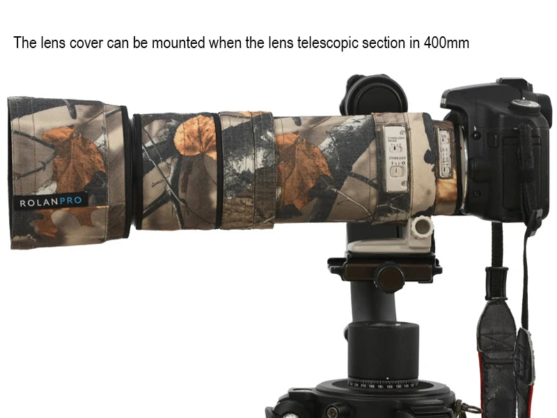 ROLANPRO Lens Camouflage Coat for Canon EF 100-400mm f4.5-5.6 L IS USM Lens Protective Sleeve canon 100400mm Cover Guns Case