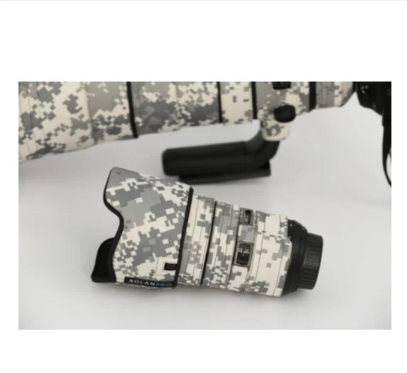 ROLANPRO Lens Coat for Nikon AFS 24-70mm F/2.8E ED VR Camouflage Cover Lens Protective Sleeve Guns Clothing Photography Case