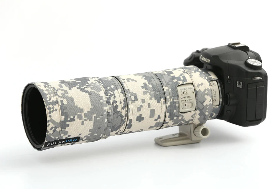 ROLANPRO Waterproof Lens Coat for Canon EF 300mm F/4 L IS USM Camouflage Lens Cover Protective Sleeve Guns Case Canon Accessorie