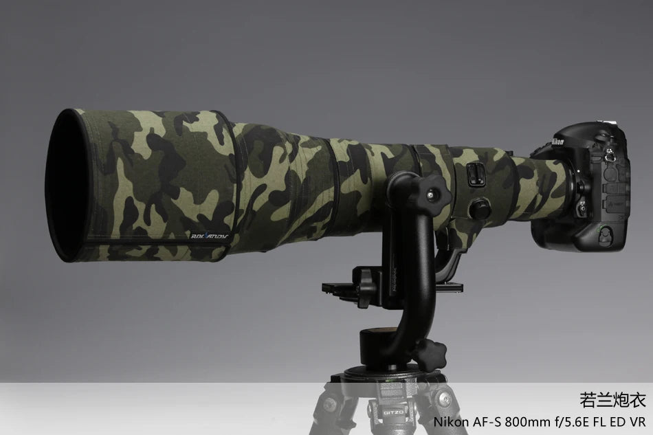 ROLANPRO Waterproof Lens Coat for Nikkor Nikon AF-S 800mm f/5.6E FL ED VR lens Cover Protective Sleeve Guns Case