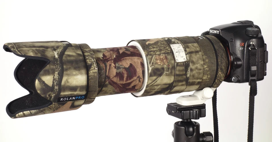 ROLANPRO Lens Camouflage Coat Rain Cover for Sony SONY 70-400mm F/4-5.6 G SSM II Lens Protective Case For Sony SLR camera Lens