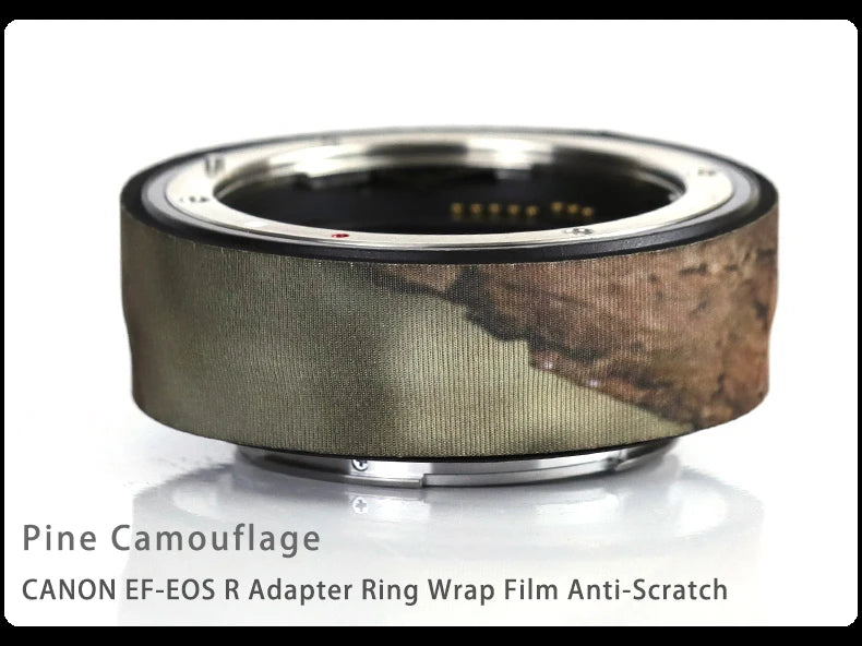 CHASING BIRDS Camouflage Waterproof Protective Coat for Canon EF-EOS R Adapter Ring Wrap Film Anti-Scratch