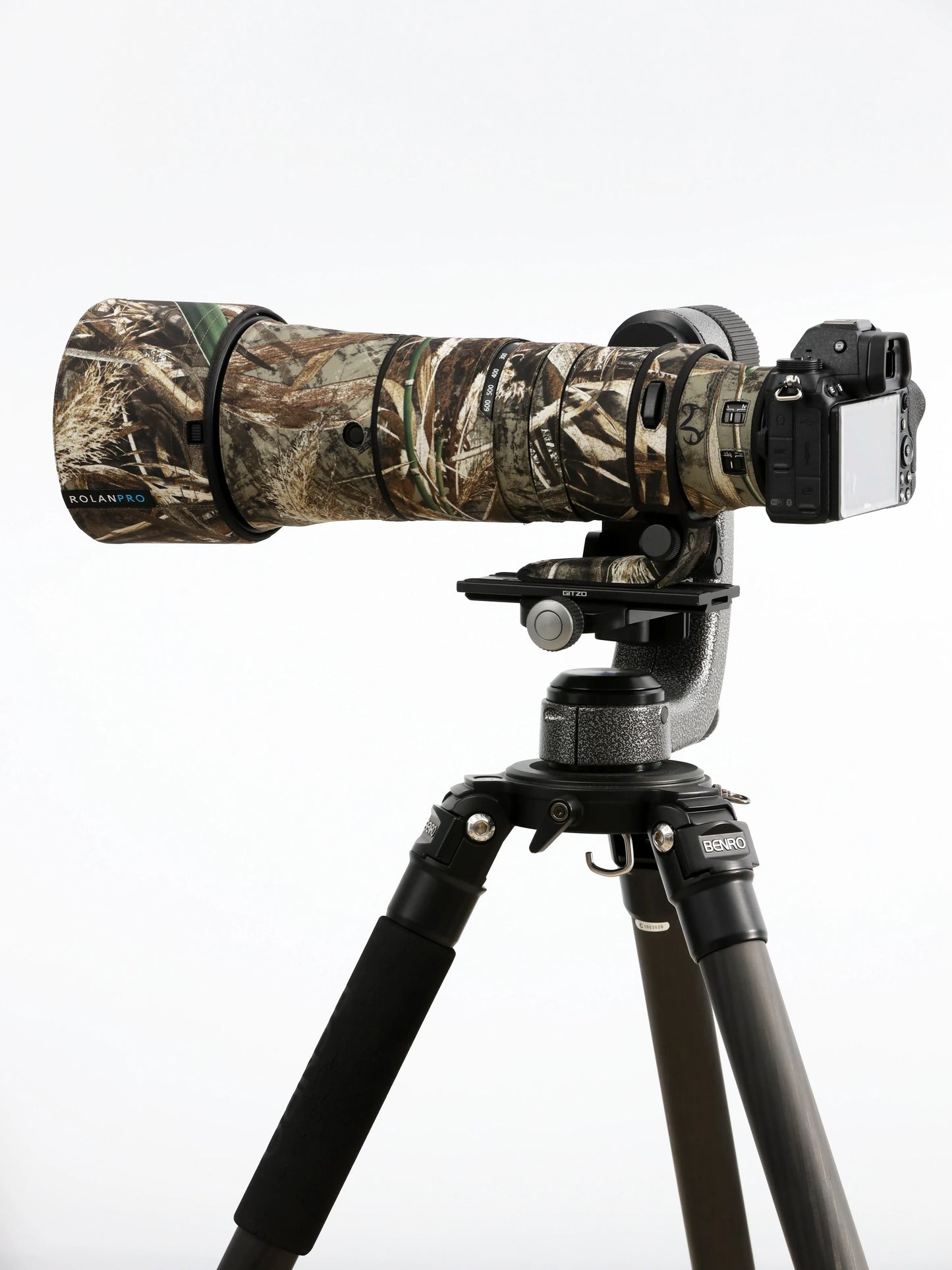 ROLANPRO Waterproof Lens Camouflage Coat for Nikon Z 180-600mm F/5.6-6.3 VR Lens Protective Cover Nikon Z 180 600 Guns Case