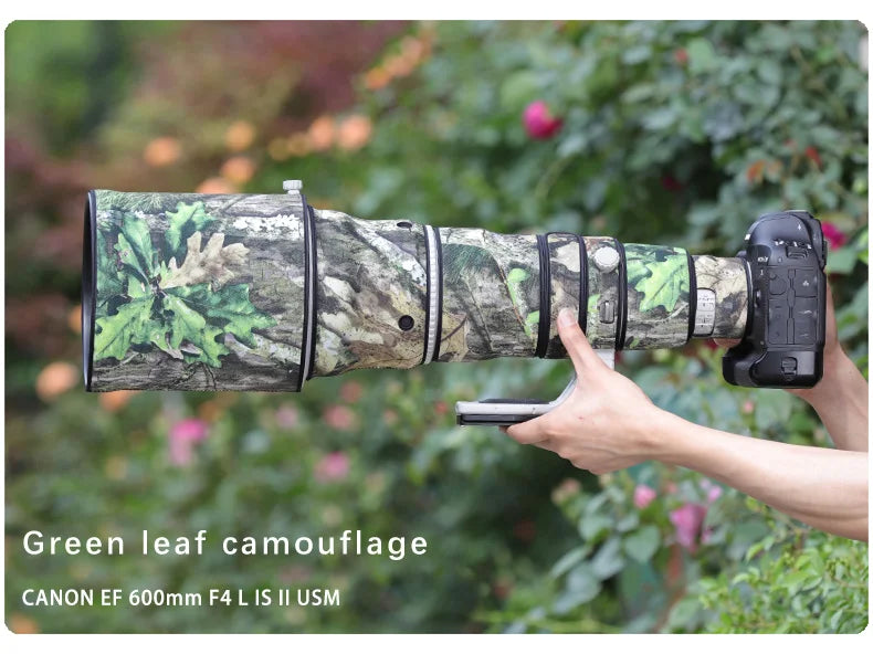 CHASING BIRDS camouflage lens coat for CANON EF 600 mm F4 L IS II USM elastic waterproof and rainproof lens protective cover