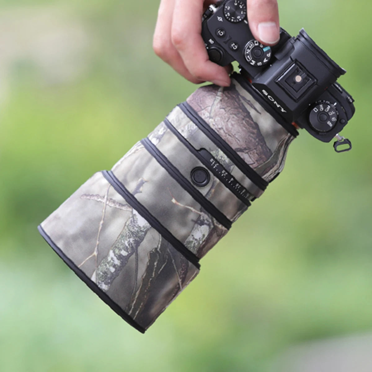 CHASING BIRDS camouflage lens coat for SONY FE 135 mm F1.8 GM waterproof and rainproof lens protective cover