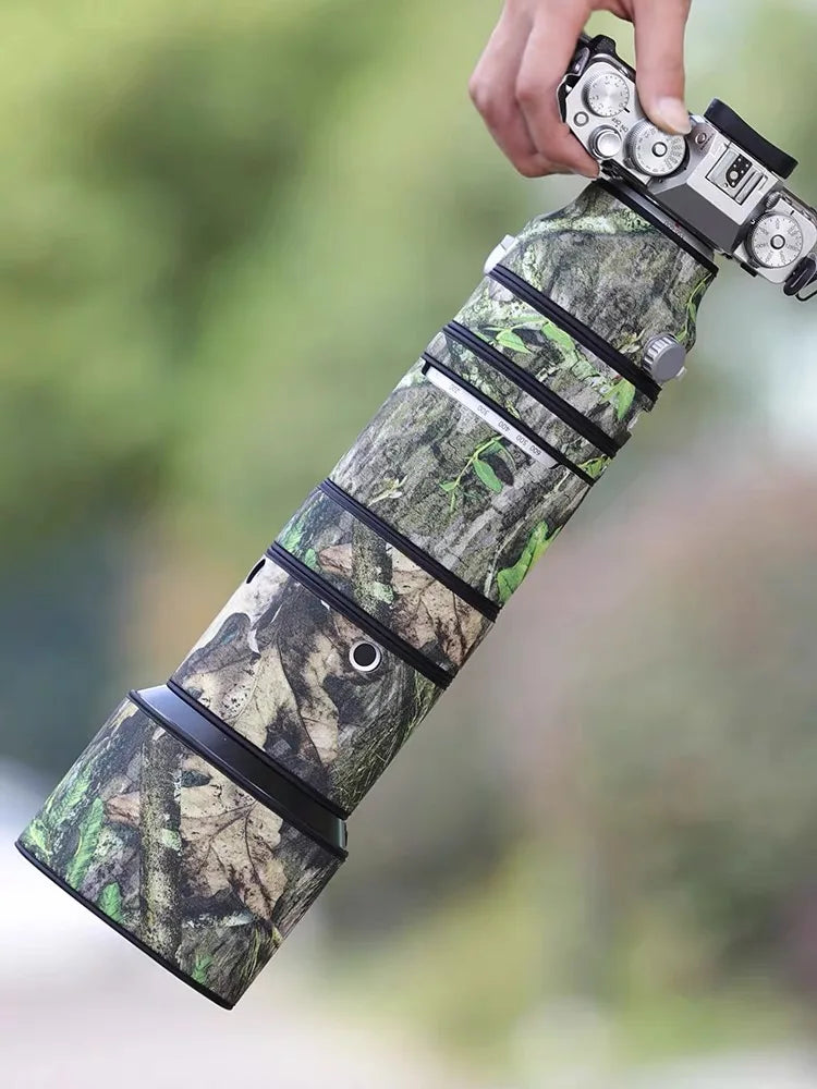 CHASING BIRDS camouflage lens coat for Fujifilm 150 600 F5.6-8 R waterproof and rainproof lens protective cover fuji 150600 coat