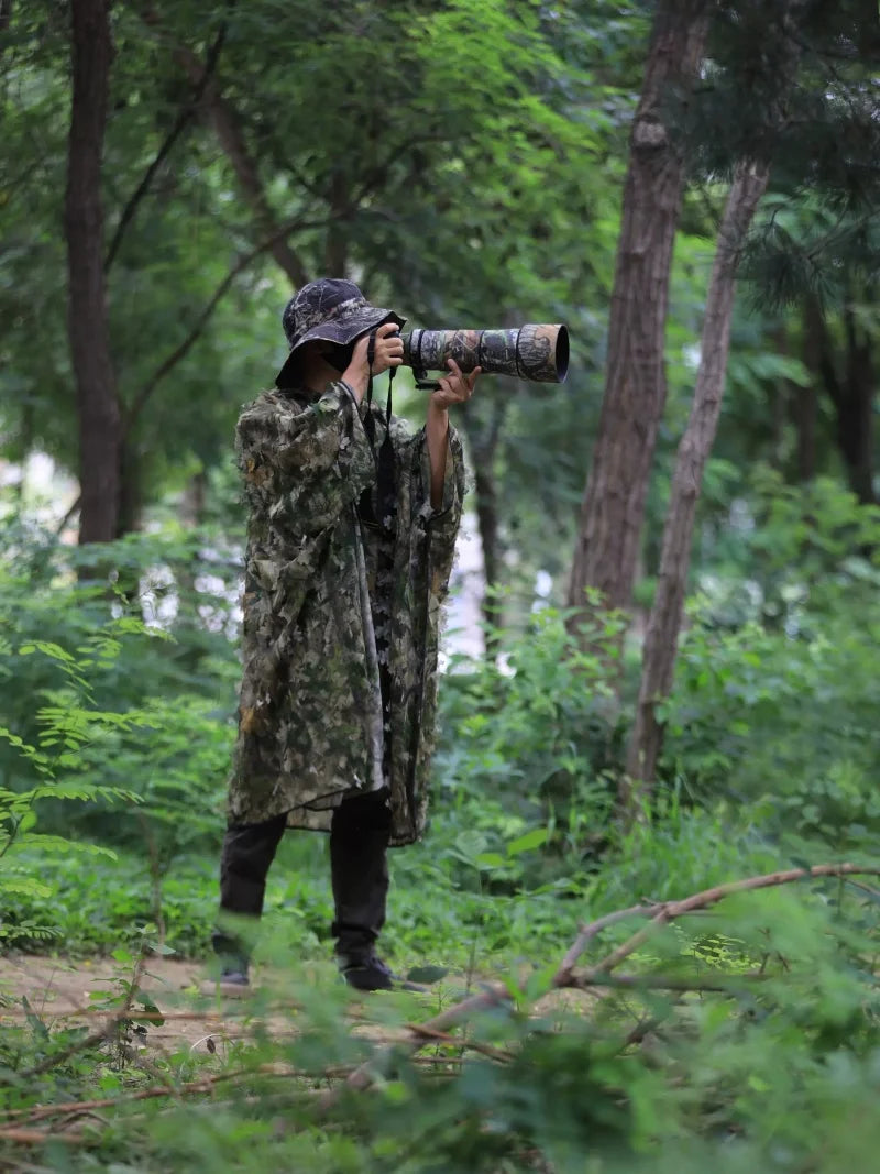 ROLANPRO Men Women Kids Outdoor Ghillie Suit Camouflage Clothes Jungle Suit Photography Sniper Birdwatching Tactical Gear Cape