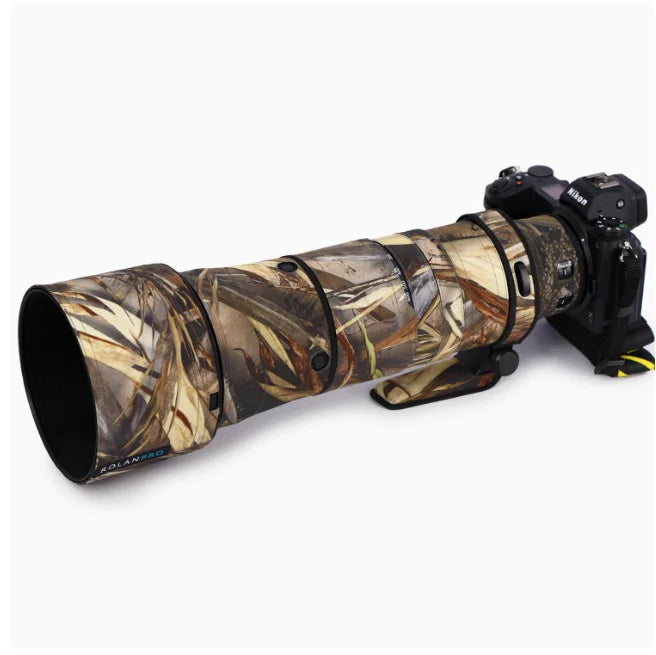 ROLANPRO Waterproof Lens Camouflage Coat for Nikon Z 180-600mm F/5.6-6.3 VR Lens Protective Cover Nikon Z 180 600 Guns Case