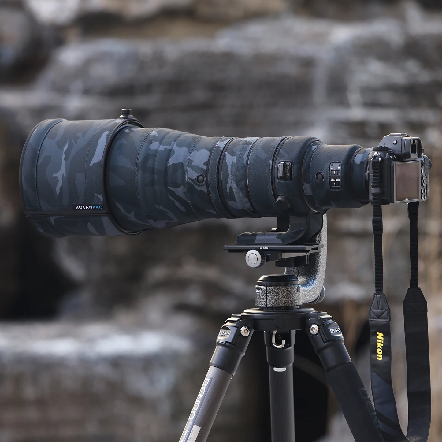 ROLANPRO Waterproof Lens Coat for Nikon Z 600mm F4 TC VR S Rain Cover Lens Protective Cover Guns Case Nikon z 600 f4 Camouflage