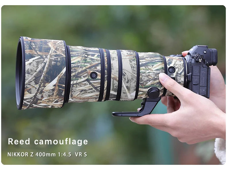 CHASING BIRDS camouflage lens coat for NIKON Z 400mm F/4.5 VR S waterproof and rainproof lens protective cover nikon lens cover