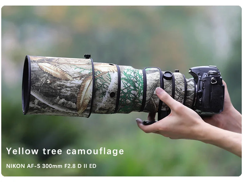 Chasing birds lens coat for NIKON AF-S 300 F2.8 D II FD waterproof and rainproof camo lens coat protective cover nikon 300mm len