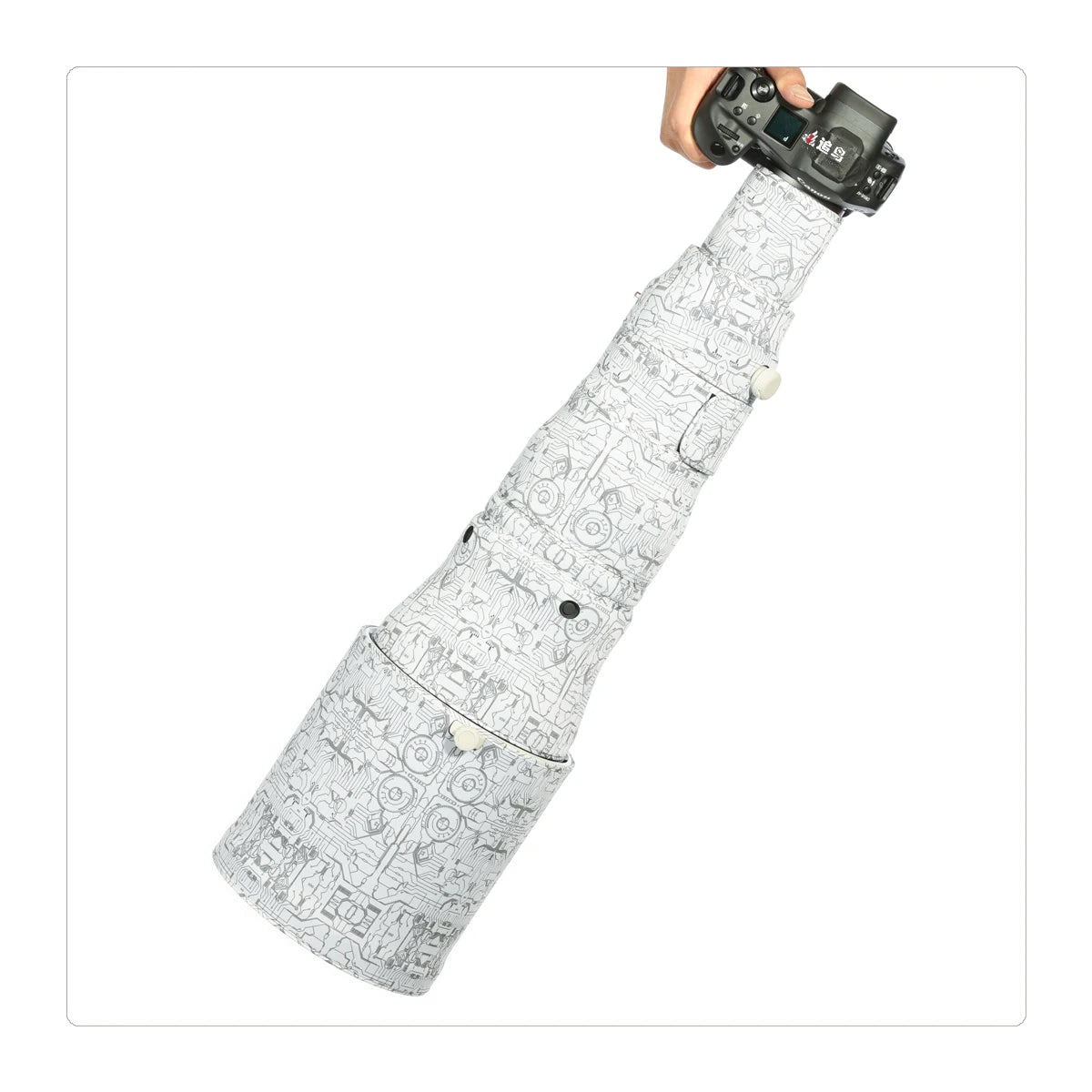 Chasing birds camouflage lens coat for CANON EF 400mm F2.8 L IS II USM waterproof and rainproof elasticity lens protective cover