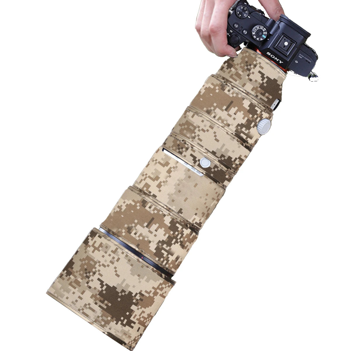 CHASING BIRDS Camouflage Waterproof Lens Coat for Sony FE 200-600mm F5.6-6.3 G OSS Rainproof Lens Protective Cover SEL 200600