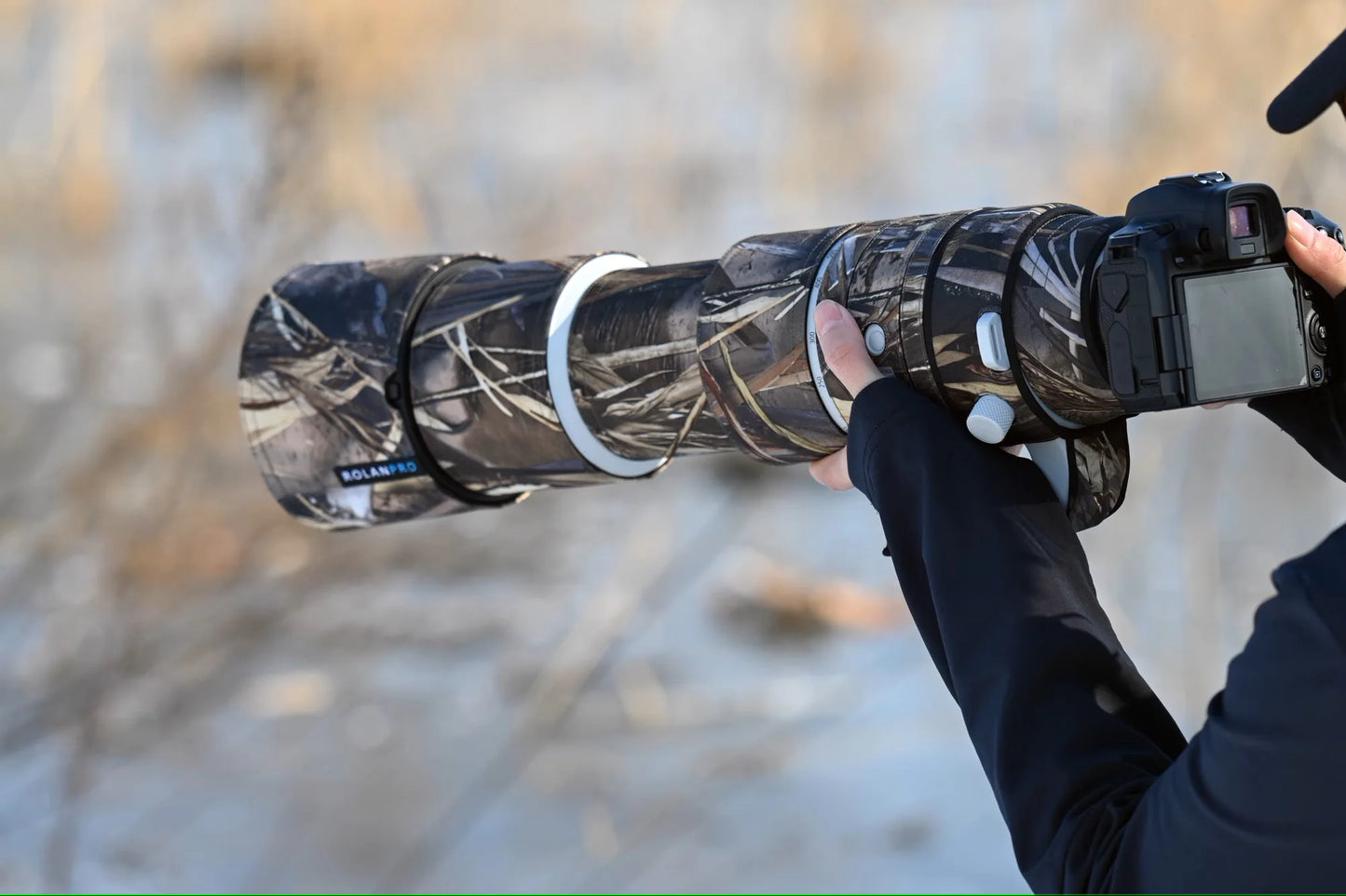 ROLANPRO Lens Coat for Canon RF 200-800mm F6.3-9 IS USM Lens Cover rf 200800mm Guns Cloth Lens Protective Case Rain Cover Sleeve