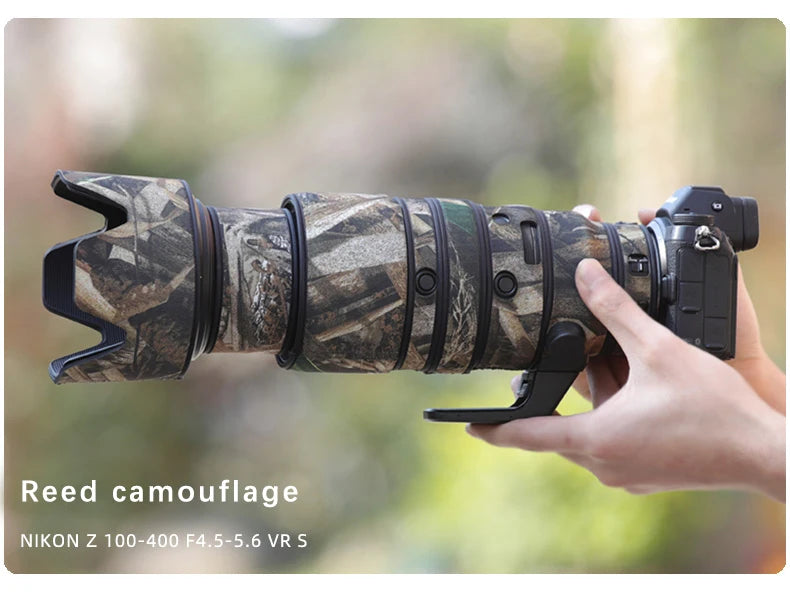 CHASING BIRDS camouflage lens coat for NIKON Z 100-400mm F4.5-5.6 VR S waterproof and rainproof protective cover nikon Z 100400