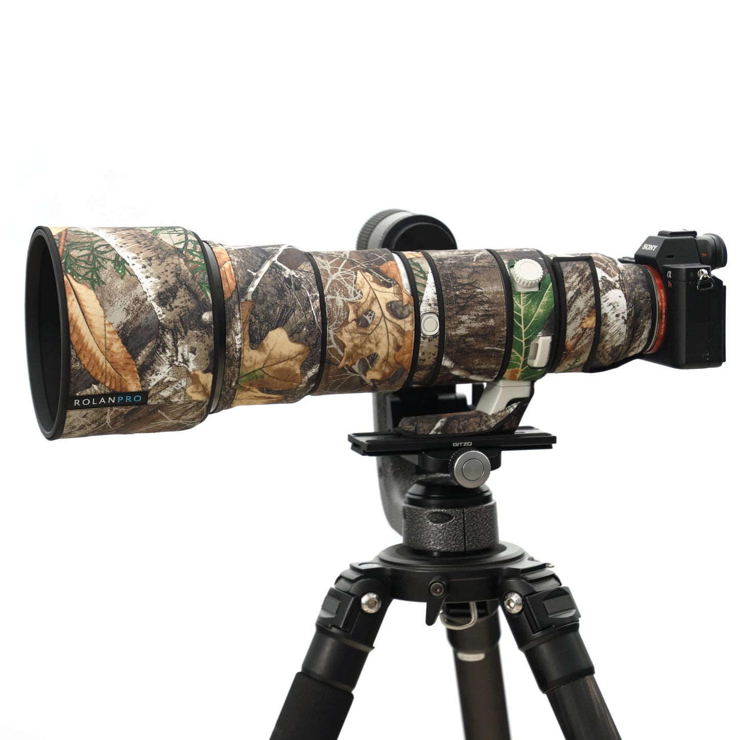 ROLANPRO Camouflage Lens Coat for Sony FE 400-800mm F6.3-8 G OSS SEL400800G Waterproof Rainproof Lens Protective Cover Guns Case