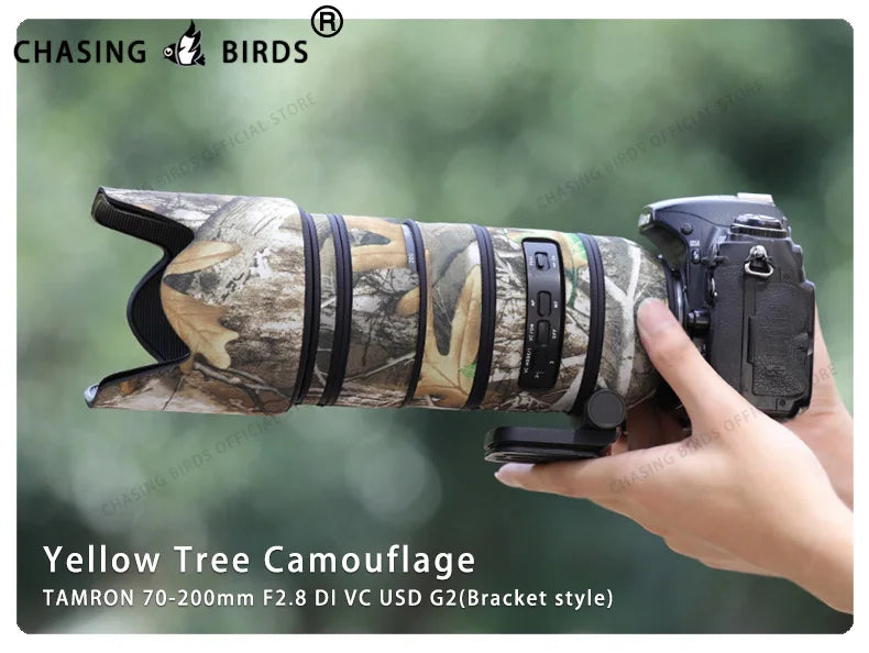 CHASING BIRDS camouflage lens coat for TAMRON SP 70 200 F2.8 G2 waterproof and rainproof lens protective cover tamron 70-200mm